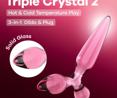 Satisfyer Triple Crystal 2 - Pink