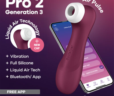 Satisfyer Pro 2 Generation 3 with App Control - Wine Red