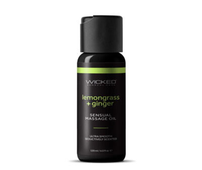 Wicked Sensual Massage Oil - Lemongrass + Ginger