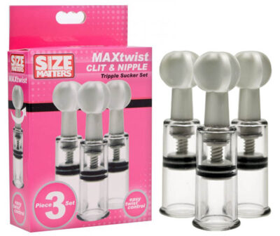 Size Matters Max Twist Clit & Nipple Tripple Sucker Set