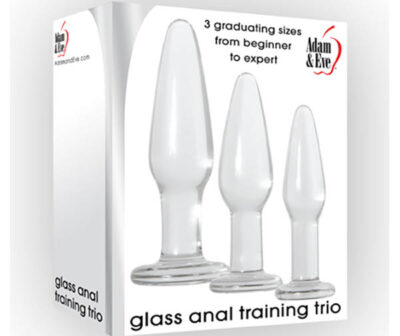 Adam & Eve Glass Anal Training Trio