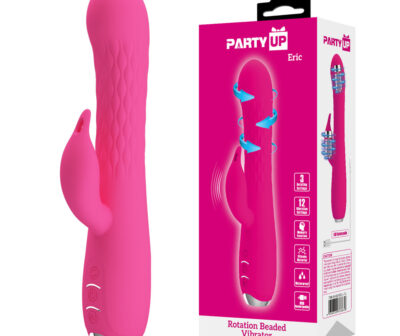 Party Up ERIC Rotating Beads Vibrator - Pink