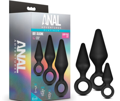 Anal Adventures Platinum Loop Plug Kit