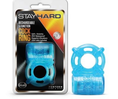 Stay Hard Rechargeable 5 Function Cock Ring