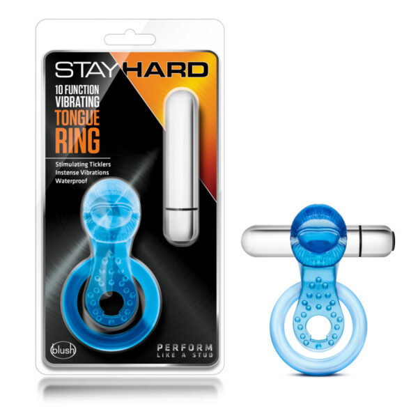 Stay Hard 10-Function Vibrating Tongue Ring
