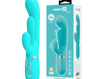 Party Up ANDY Multi Function Vibrator - Teal