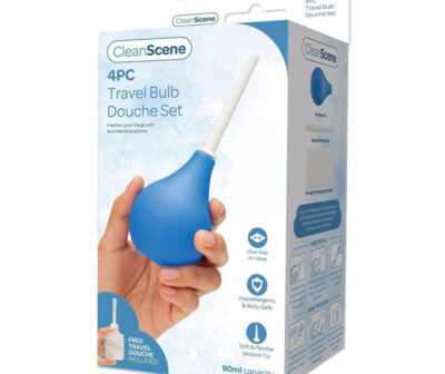 CleanScene 4 Piece Travel Bulb Douche Set