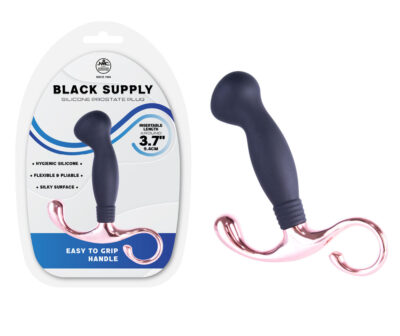 Black Supply - 9.4 cm Silicone Prostate Plug