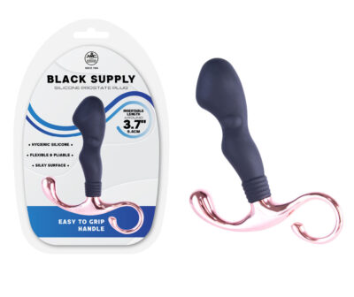 Black Supply - 9.4 cm Silicone Prostate Plug