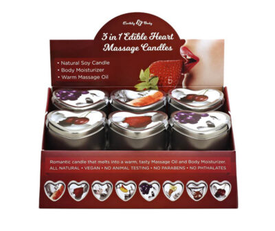 3 in 1 Edible Heart Massage Candles