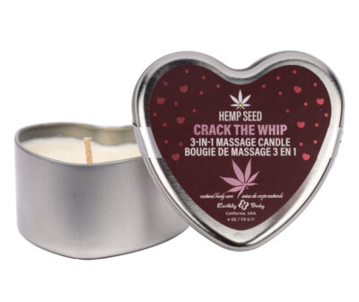 EB Hemp Seed 3 in 1 Massage Heart Candle - Crack The Whip