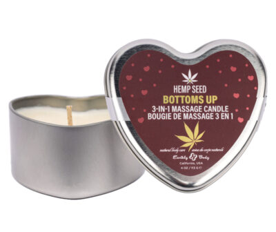 EB Hemp Seed 3 in 1 Massage Heart Candle - Bottom's Up