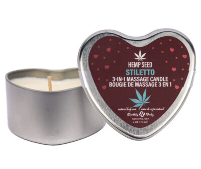 EB Hemp Seed 3 in 1 Massage Heart Candle - Stiletto
