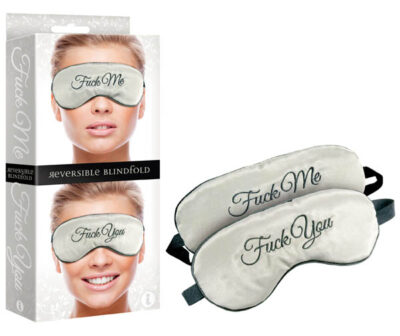 Fuck Me/Fuck You Reversible Blindfold