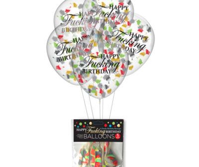 Happy Fucking Birthday Confetti Balloons