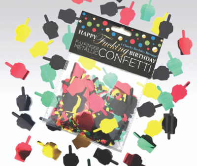 Happy Fucking Birthday FU Finger Confetti