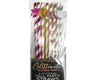 Glitterati - Boobie Tall Party Straws