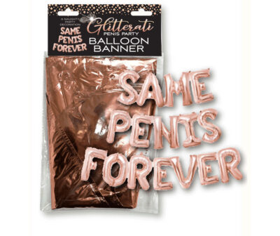 Glitterati Same Penis Forever Balloon Banner