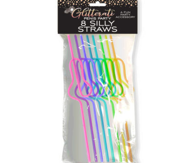 Glitterati Penis Silly Straws