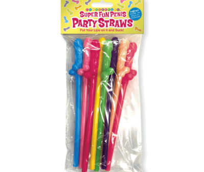 Super Fun Penis Party Straws - Coloured