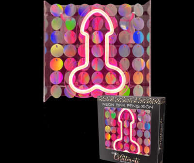 Glitterati Neon Pink Penis Sign