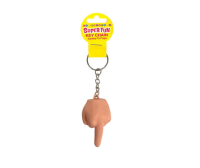 Super Fun Key Chain - Squishy FU Finger