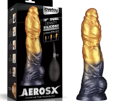 Aerosx 10 Inch Dual Density Inflatable Dildo