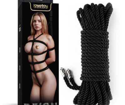 Rebellion Reign Silky Bondage Rope - Black