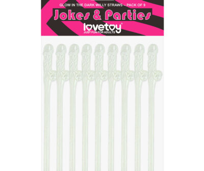 Jokes & Parties Glow In The Dark Willy Straws