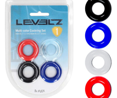 LEVELZ Multicolour Cock Ring Set - 4 Pack