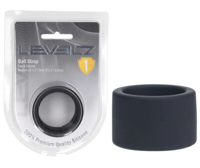 LEVELZ Liquid Silicone Ball Strap - M - Black