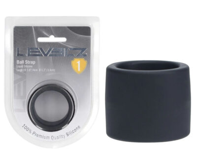 LEVELZ Liquid Silicone Ball Strap - L - Black