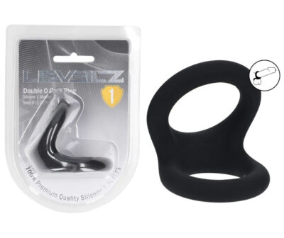LEVELZ Double O Silicone Cock Ring - M - Black