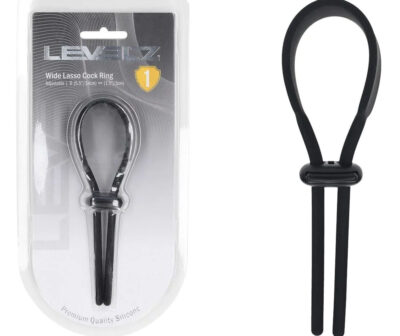 LEVELZ Wide Adjustable Silicone Lasso Cock Ring