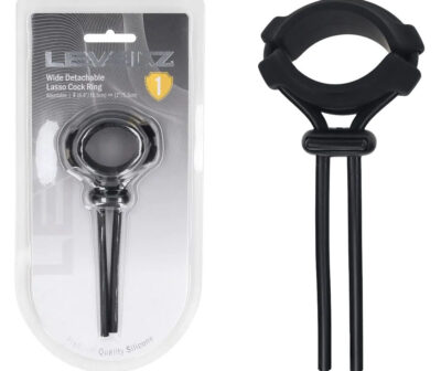 LEVELZ Wide Detachable Lasso Cock Ring - Black