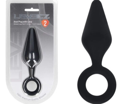 LEVELZ Silicone Anal Plug with Loop - Large