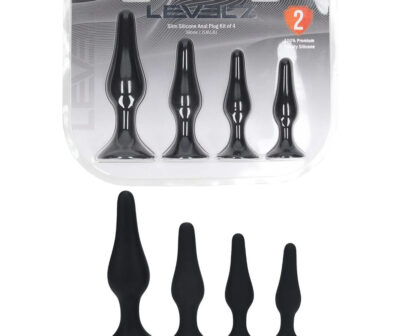 LEVELZ Slim Silicone Anal Plug Kit of 4