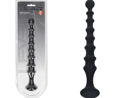 LEVELZ Ribbed Silicone Flared Anal Probe