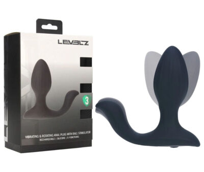 LEVELZ Vibrating & Rotating Anal Plug with Ball Stimulator