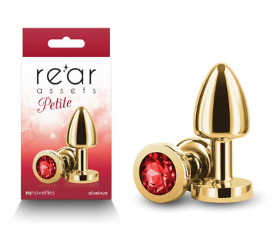 Rear Assets Petite - Gold with Red Gem