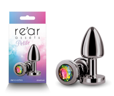 Rear Assets Petite - Gunmetal with Rainbow Gem