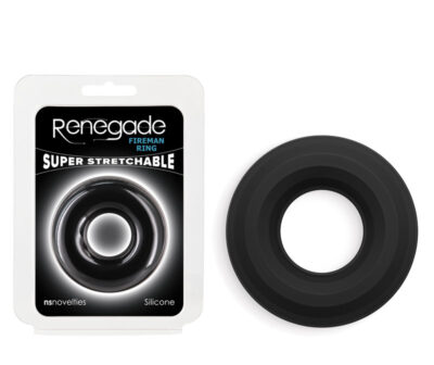 Renegade Fireman Ring - Large - Black
