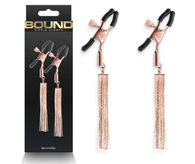 Bound Nipple Clamps - D2 - Rose Gold