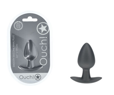 OUCH! Anal Plug - Medium - Gun Metal
