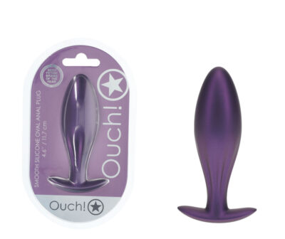 OUCH! Oval Anal Plug - Metallic Purple