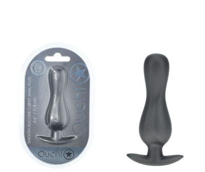 OUCH! Curvy Anal Plug - Gun Metal