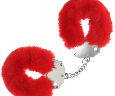 OUCH! Heavy-Duty Fluffy Cuffs - Red