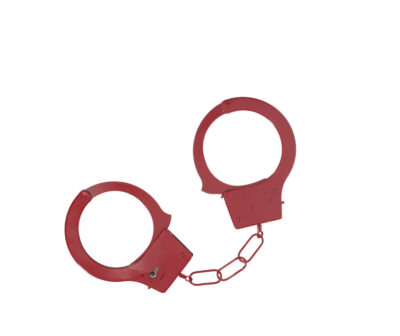 OUCH! Classic Metal Cuffs - Red