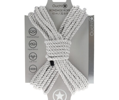 OUCH! Bondage Rope - 10 M - Silver