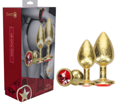 OUCH! Milan Collection - Metal Anal Plug Set - Gold